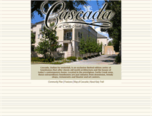 Tablet Screenshot of cascadaatturtlecreek.com
